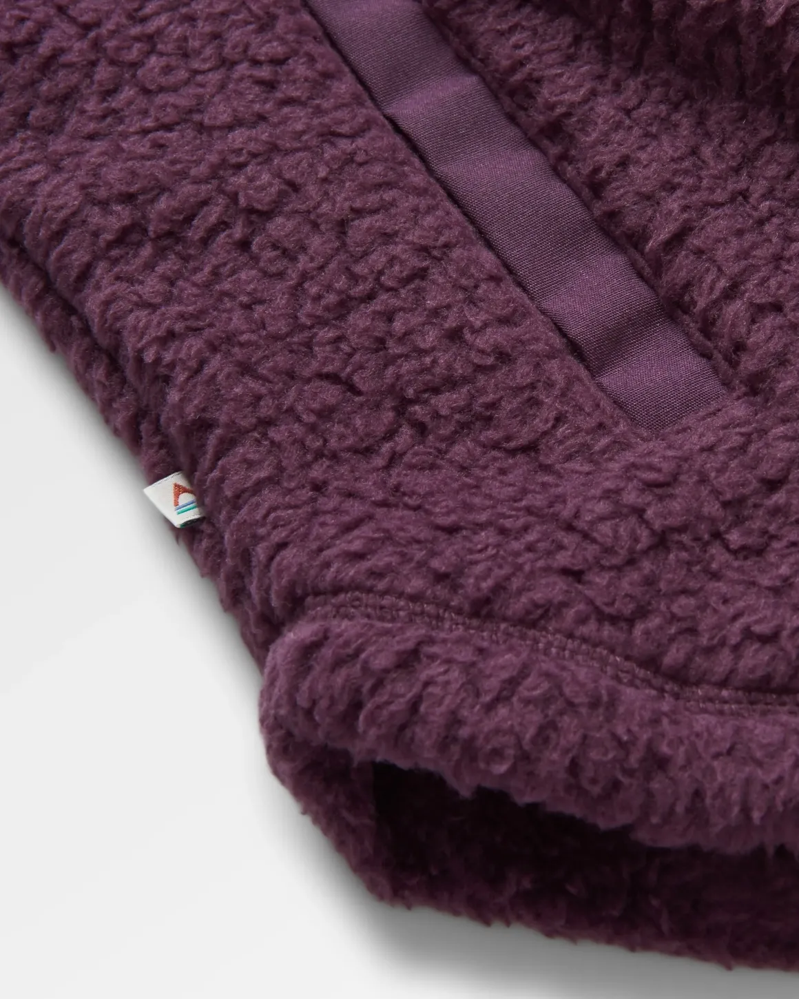 Chemise surdimensionnée en sherpa recyclé Rappel - Prune profonde