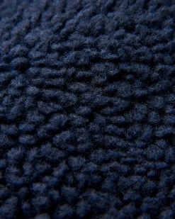 Clover Sherpa Fleece Doublé Coton Recyclé - Bleu Marine Foncé