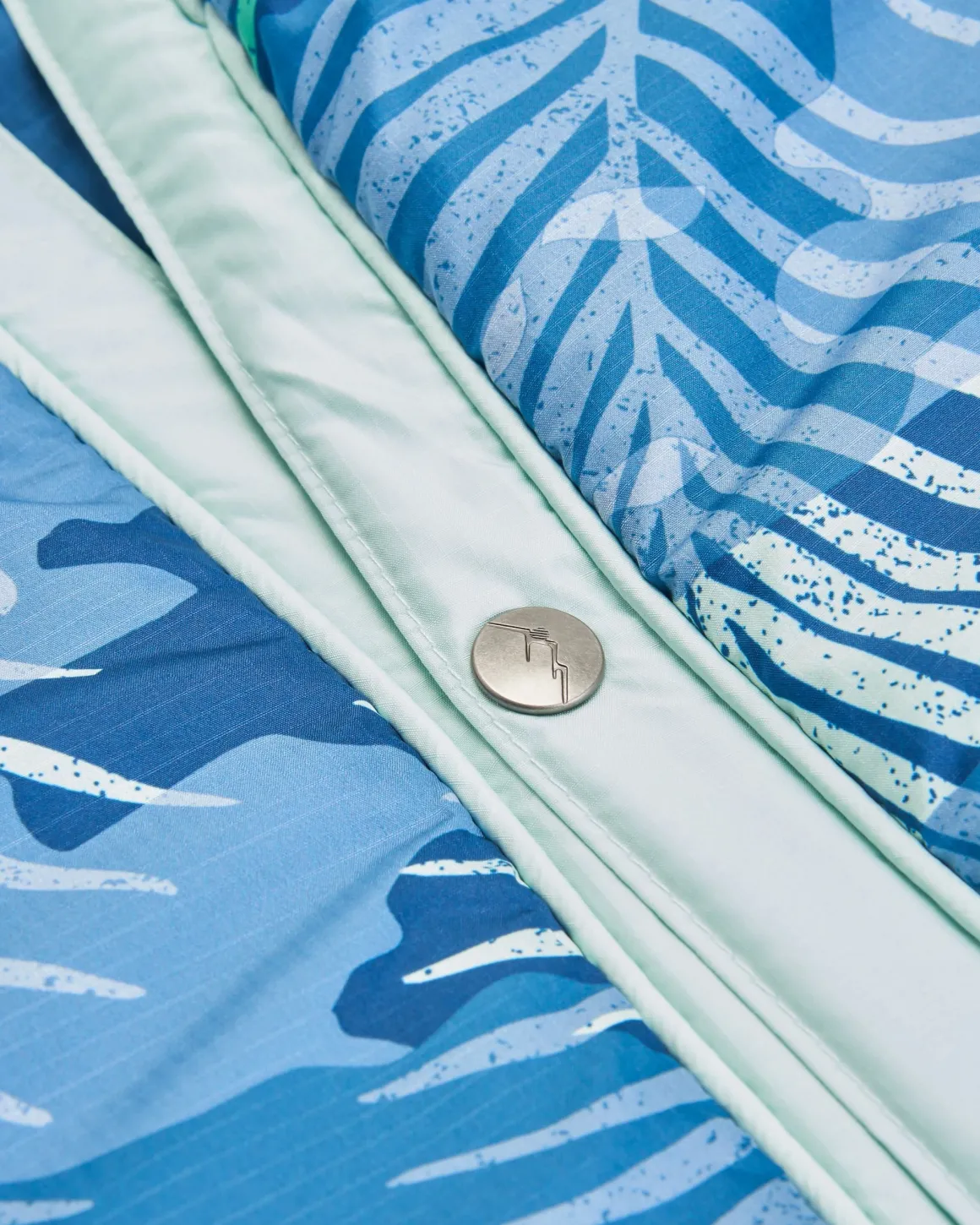 Couverture Ripstop Recyclée Van - Camouflage Palmier Clair de Lune