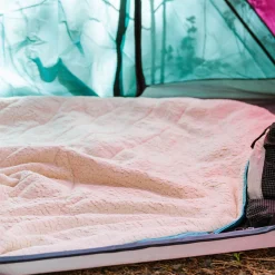 Couverture Sherpa Recyclée Nomadic - Imprimé Noir 'Nowhere Bound'