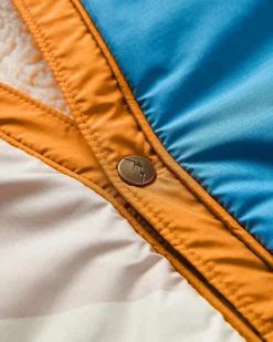 Couverture Sherpa Recyclée de Cabine - Bleuet