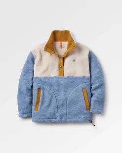 Créer une polaire sherpa à poils longs recyclée - Blue Fog