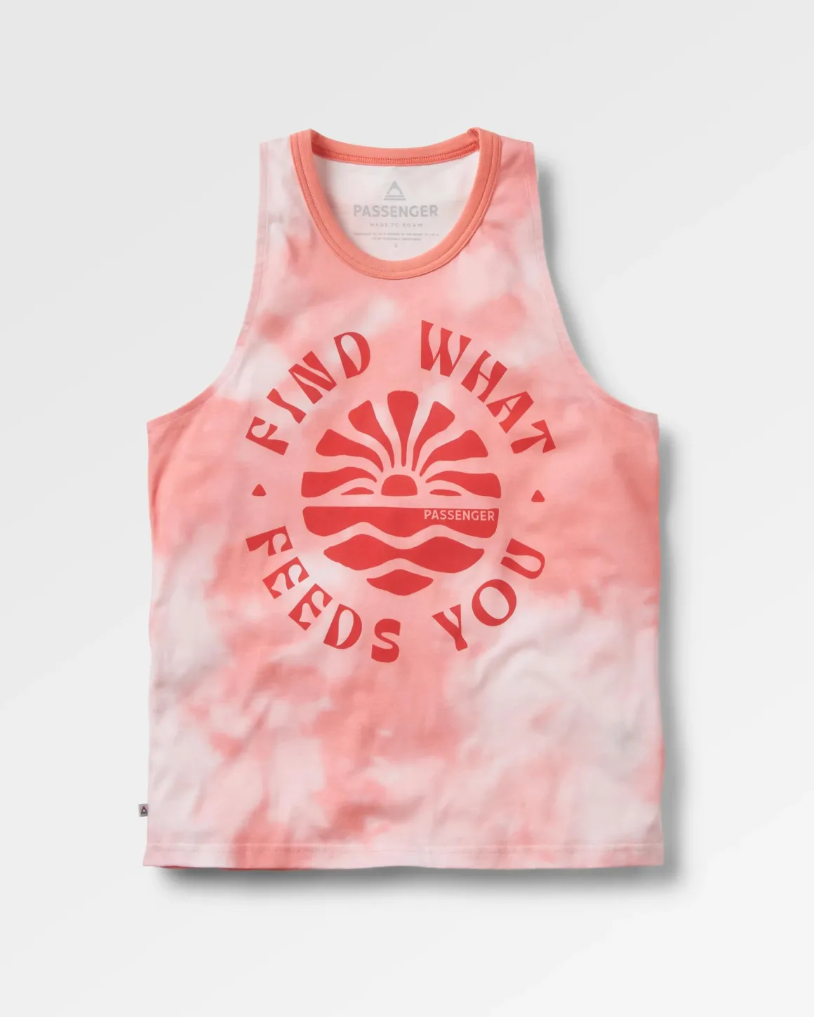 Débardeur en coton bio Discovery - Tie Dye Shell Pink