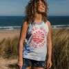 Débardeur en coton bio Discovery - Tie Dye Cornflower