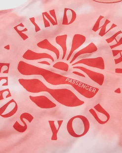 Débardeur en coton bio Discovery - Tie Dye Shell Pink