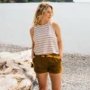 Débardeur en Coton Bio Retro Vibes - Rayures Rétro
