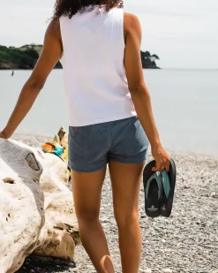 Del Sur Cord Short - Bleu Pierre
