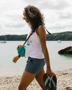 Del Sur Cord Short - Bleu Pierre