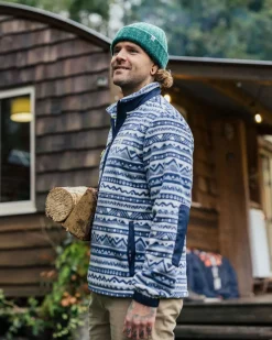 Ebb Polaire Recyclé - Mountain Geo Gris Bleu