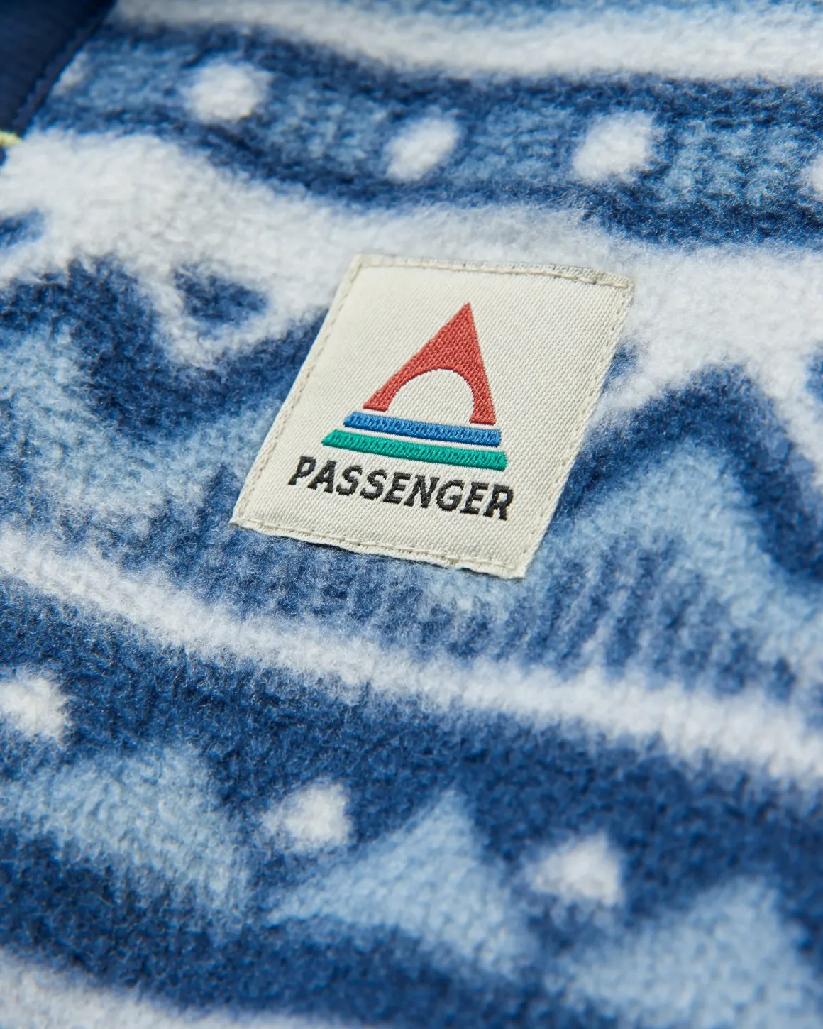 Ebb Polaire Recyclé - Mountain Geo Gris Bleu