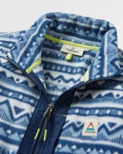 Ebb Polaire Recyclé - Mountain Geo Gris Bleu
