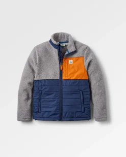 Explorateur Né Polaire Recyclé Doublé Sherpa Polaire - Gris Acier