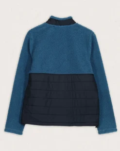 Explorateur Né Recyclé Polaire Doublé Sherpa Fleece - Bleu Acier