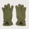 Gants d'excursion d'une journée en polaire recyclée compatibles avec écran tactile - Kaki
