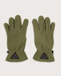 Gants d'excursion d'une journée en polaire recyclée compatibles avec écran tactile - Kaki