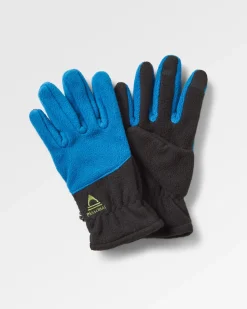 Gants en polaire recyclée pour écran tactile - Noir/Bleu Tidal