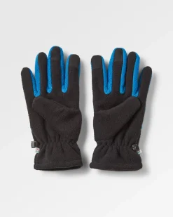 Gants en polaire recyclée pour écran tactile - Noir/Bleu Tidal