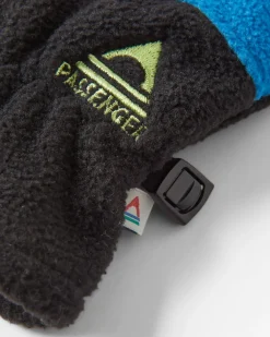 Gants en polaire recyclée pour écran tactile - Noir/Bleu Tidal