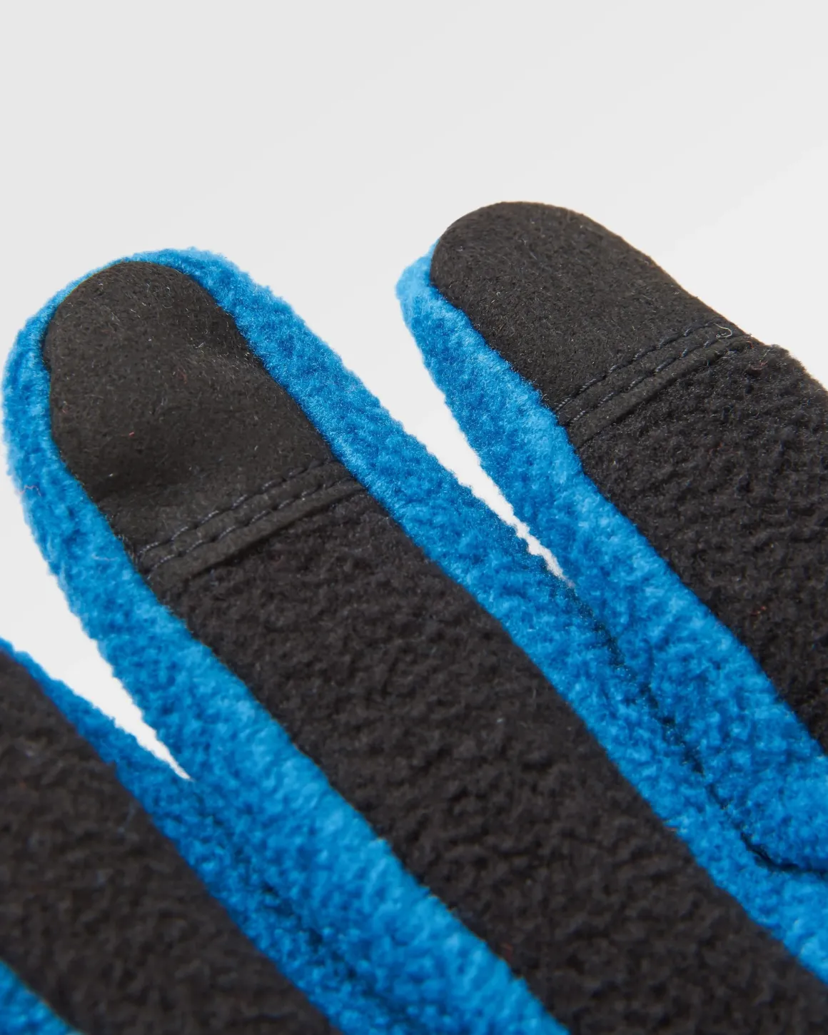 Gants en polaire recyclée pour écran tactile - Noir/Bleu Tidal