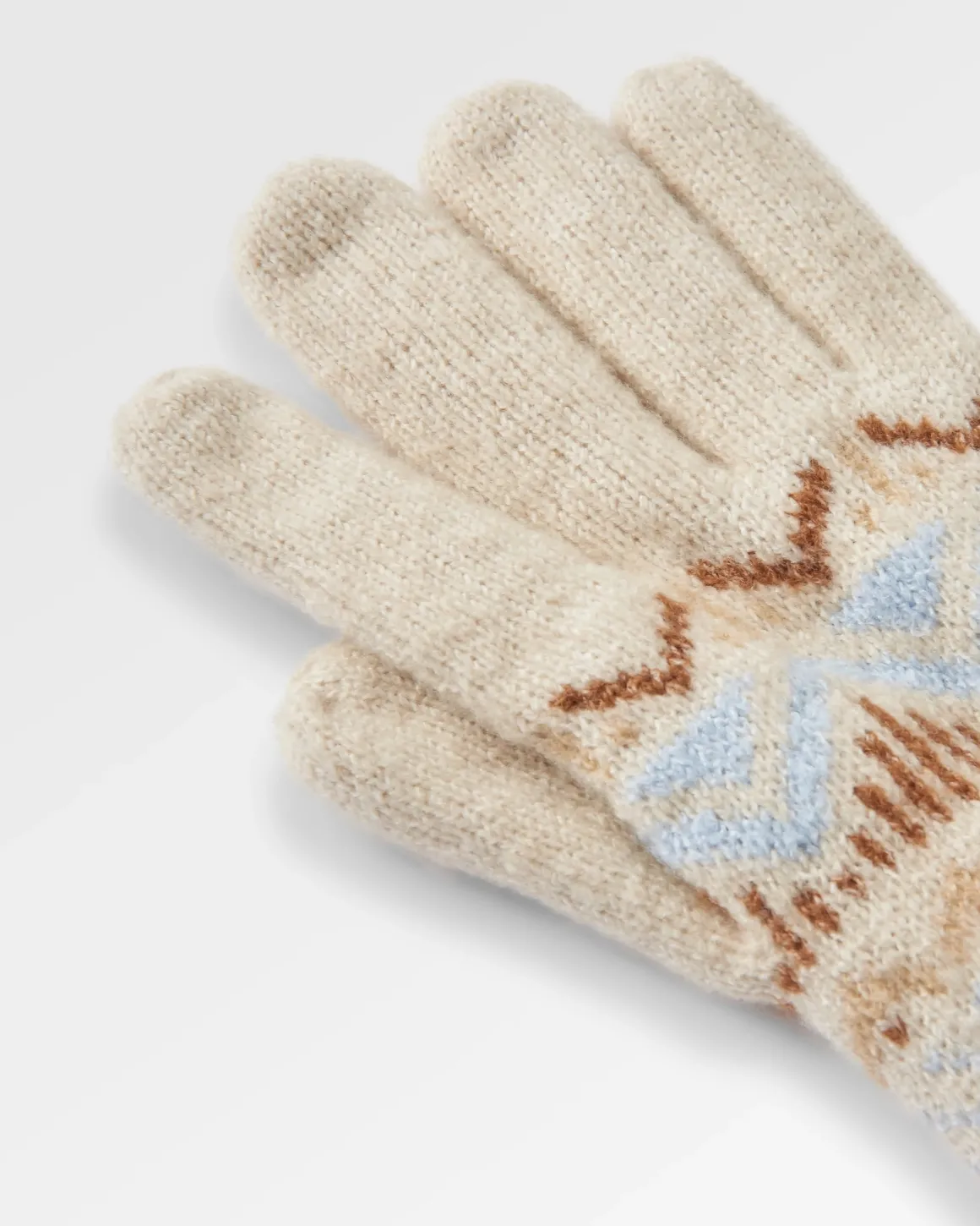 Gants Tricotés Recyclés en Ortie - Bouleau