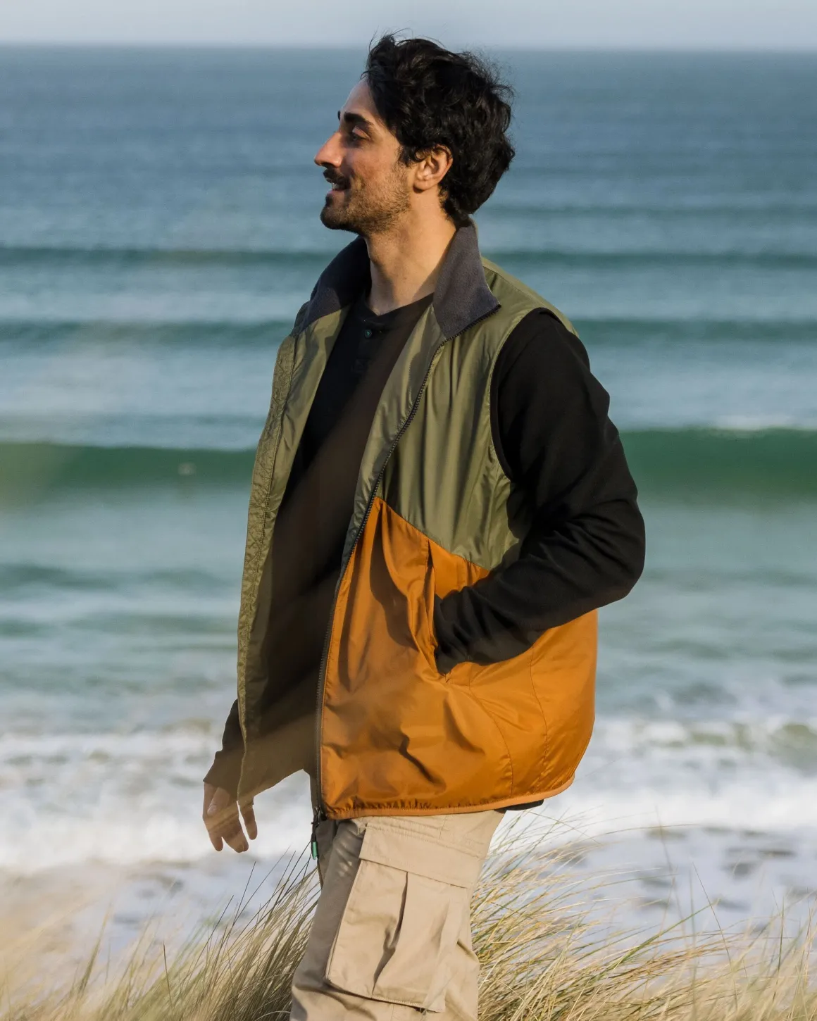 Gilet Isolé Recyclé Dusk - Olive Poudré