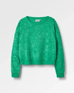 Haut à Manches Longues Texturé Vibes - Vert Épicéa