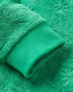 Haut à Manches Longues Texturé Vibes - Vert Épicéa