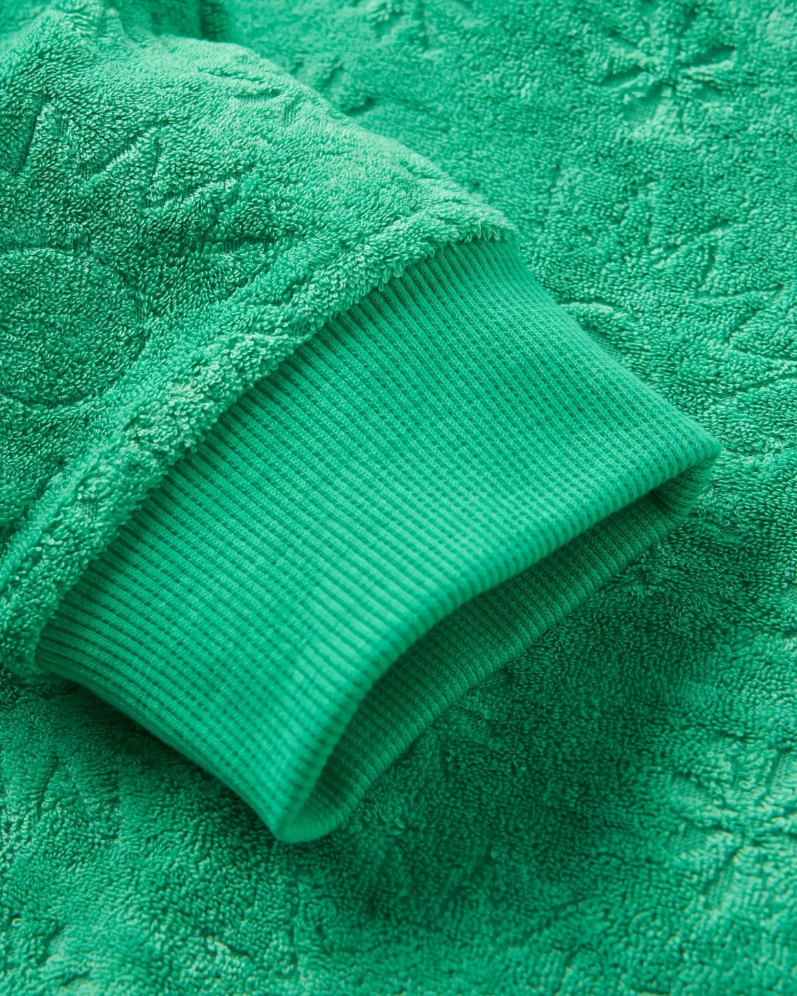 Haut à Manches Longues Texturé Vibes - Vert Épicéa