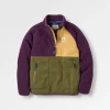 Home Polaire Sherpa Recyclé - Prune Foncé/Kaki