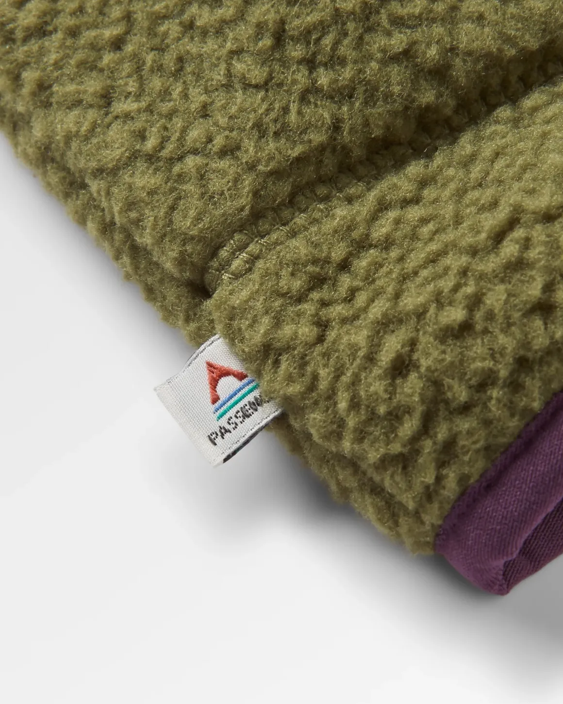 Home Polaire Sherpa Recyclé - Prune Foncé/Kaki