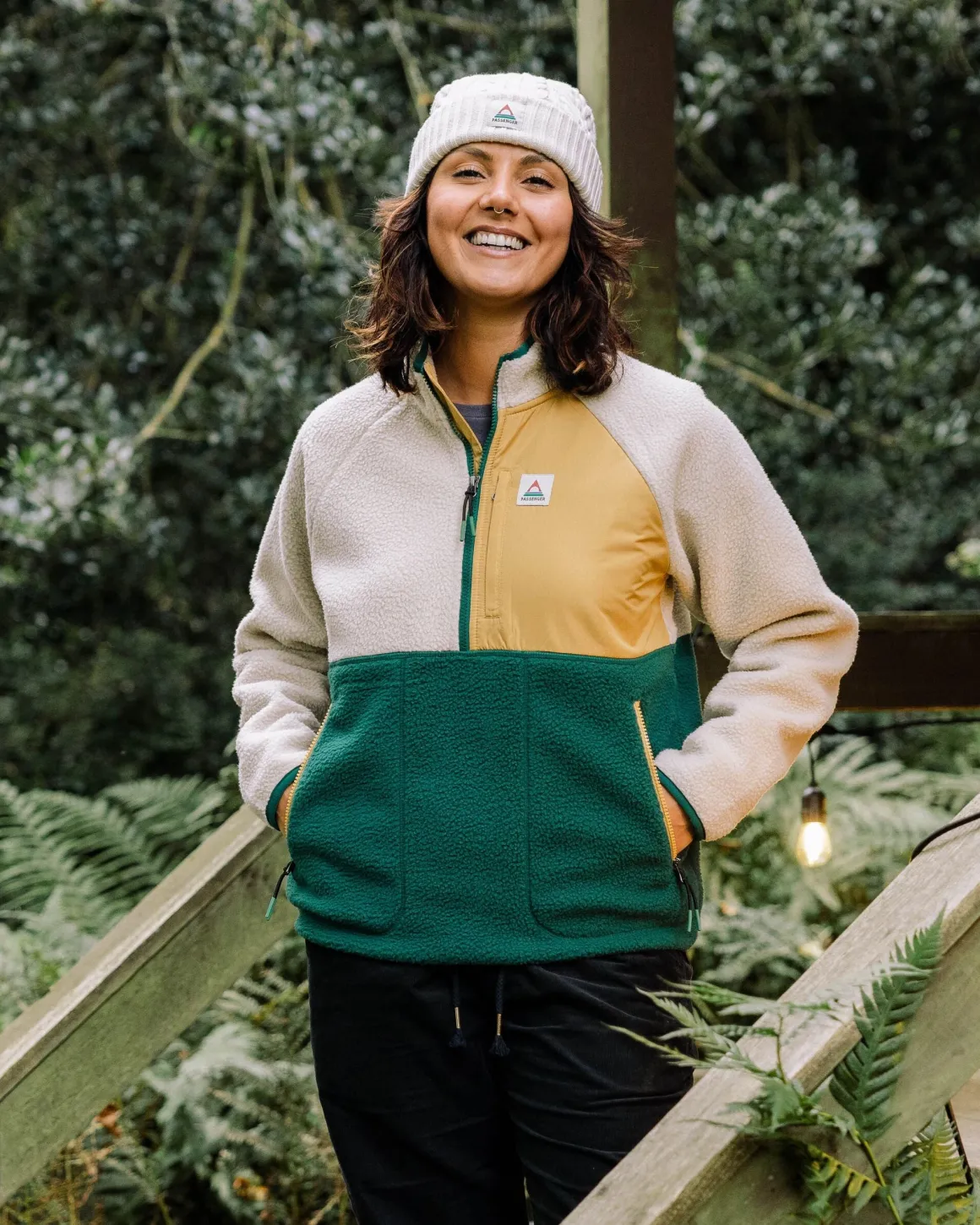 Home Sherpa Polaire Recyclé - Rain Forest/ Oatmeal