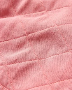 Hoodie à boutons-pression matelassé recyclé Clementine - Rose coquillage