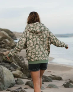 Hoodie en coton bio Arame - Pistache Algue