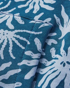 Hoodie en coton bio Arame - Bleu Acier Algue