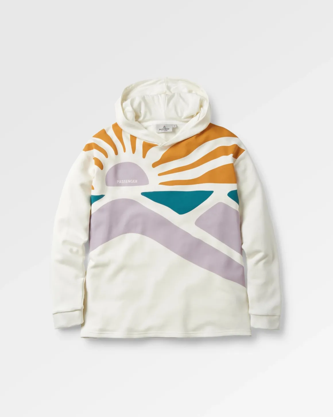 Hoodie en coton bio Sunsets - Marshmallow