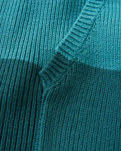 Hoodie en coton bio tricoté oversize Moments - Multi Rayures