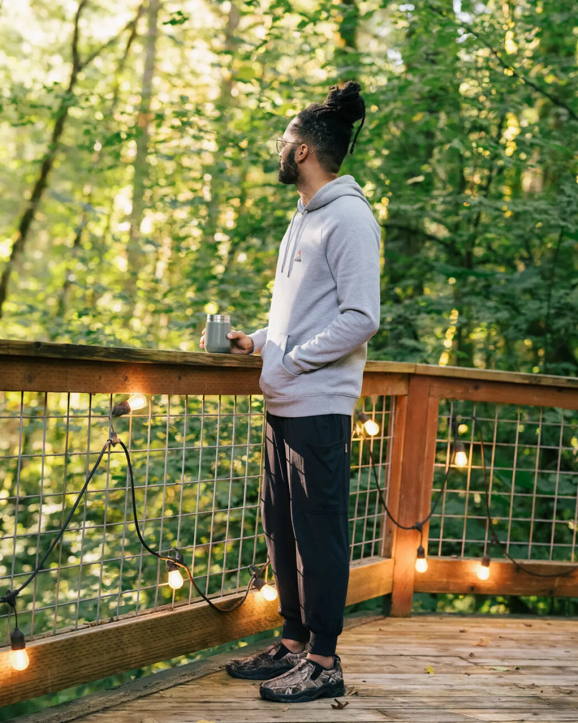 Hoodie en coton bio Vita - Gris Marl