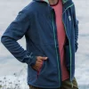 Hoodie en polaire recyclée Polartec® pour hommes - Denim foncé chiné