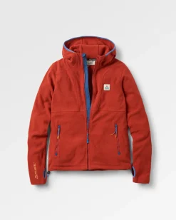 Hoodie en polaire recyclée Women's Crest - Red Ochre