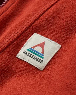 Hoodie en polaire recyclée Women's Crest - Red Ochre
