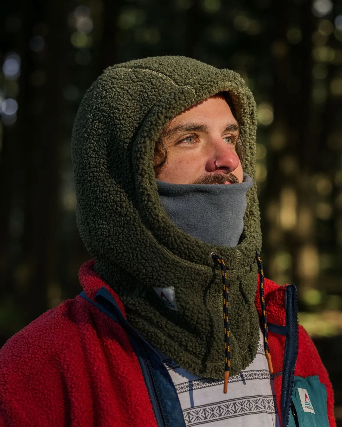 Hoodie en polaire recyclée Snowdrift - Kaki