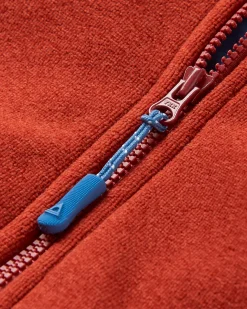Hoodie en polaire recyclée Women's Crest - Red Ochre
