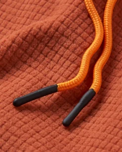 Hoodie en polaire recyclée à capuche - Baked Clay