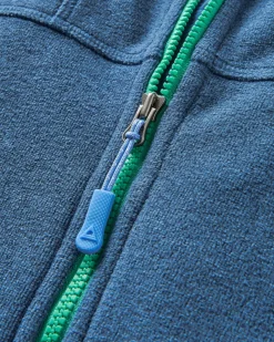 Hoodie en polaire recyclée pour femmes - Dark Denim Marl