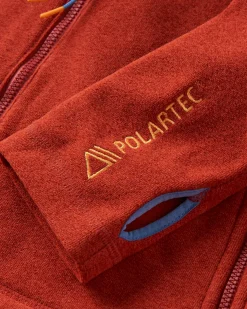 Hoodie en polaire recyclée Women's Crest - Red Ochre