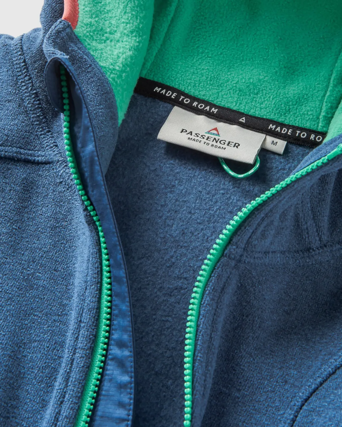 Hoodie en polaire recyclée Polartec® pour hommes - Denim foncé chiné