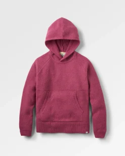 Hoodie Tricoté Recyclé Cove - Rhubarbe