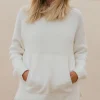 Hoodie Tricoté Recyclé Cove - Blanc Cassé