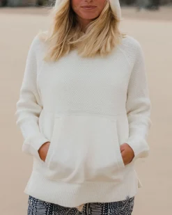 Hoodie Tricoté Recyclé Cove - Blanc Cassé