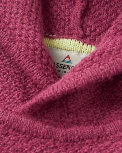 Hoodie Tricoté Recyclé Cove - Rhubarbe